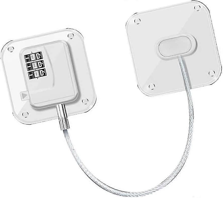 Refrigerator Block Lock Strong Adhesive Coded Wire Lock Drawer Lock Multifunction Security Cabinet Auspicious Lock