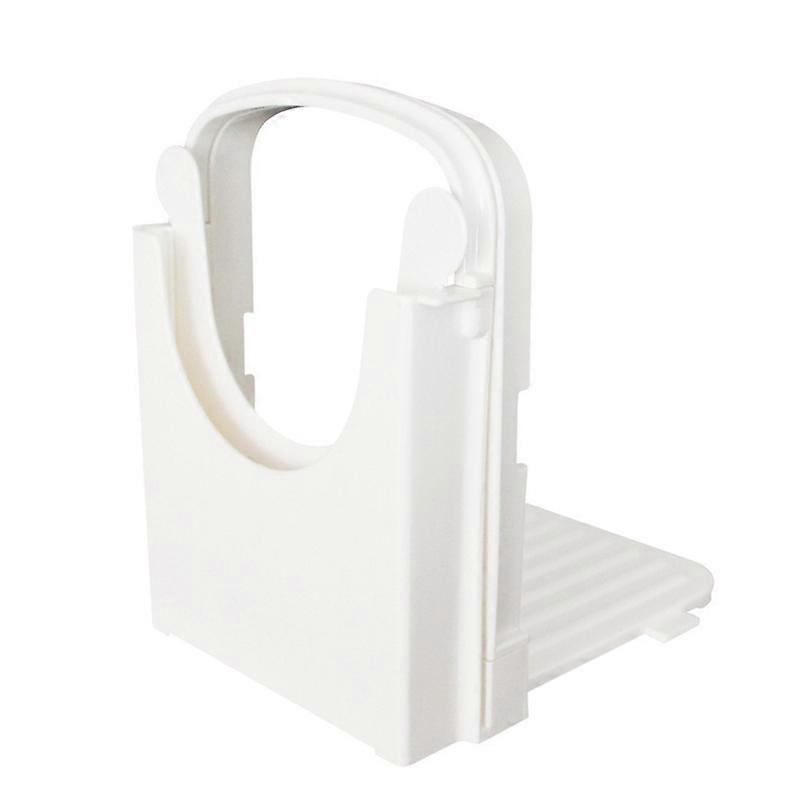 Foldable Bread Slicer Practical Plastic Effective Anti-slid Base Bread Cutter for Home