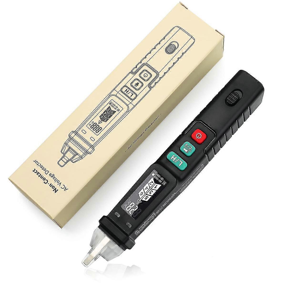 Electrical Tester Pen Non-contact Voltage Tester W/ Lcd Display Dual Range Ac Voltage Detector 12v/