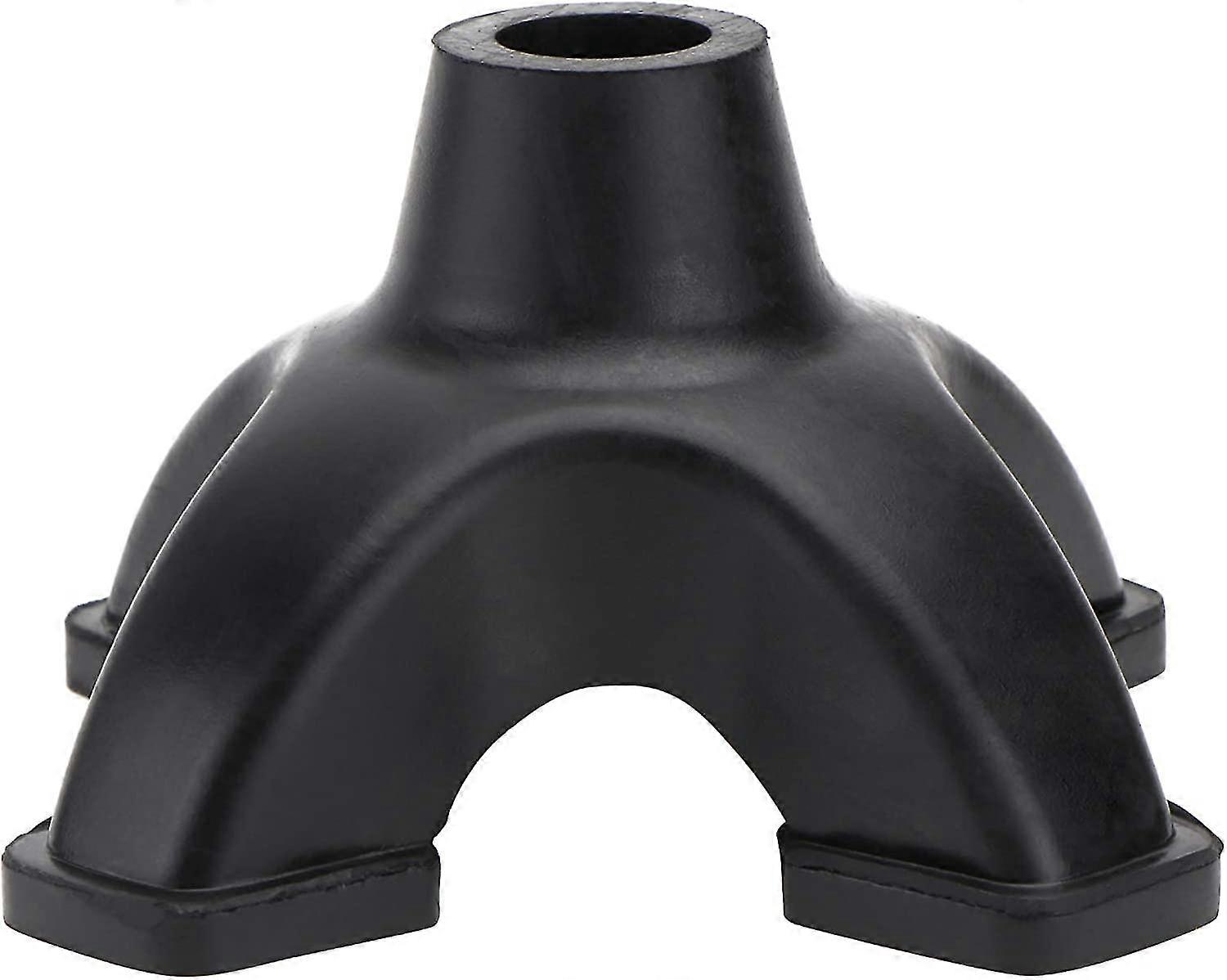 19mm Four-legged Support Rubber Walking Stick Ferrules Heavy Duty Cane Crutch Pad (black) Gift