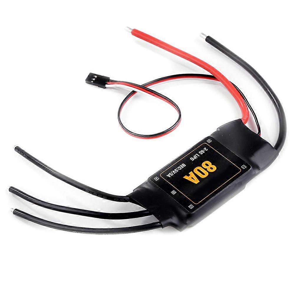 100% New Upgraded 80A Brushless ESC for RC Aircraft with Security Power Function and Throttle Range Calibration