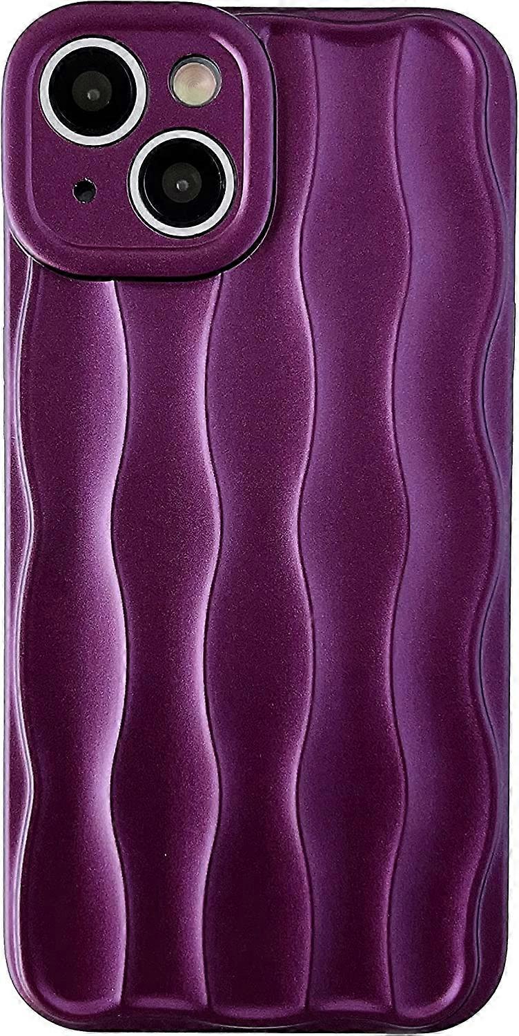 Water Ripple Curly Wave Pattern Shape Soft Compatible with iPhone Case (Silver,iPhone 11)