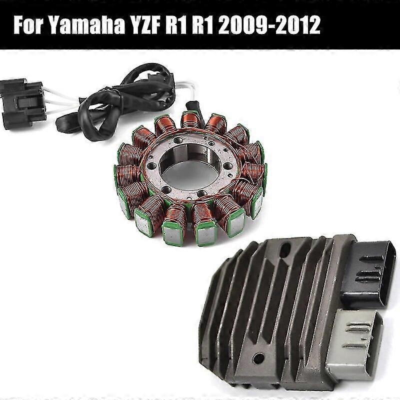 Engine Magneto Stator Coil+Voltage Regulator Rectifier For Yamaha YZF R1 YZFR1 YZF-R1 2009 2010 2011 2012 2013 2014