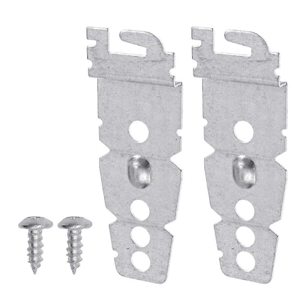2 Pc Dishwasher Upper Mounting Brackets and 2 Pc Installation Screws Kit