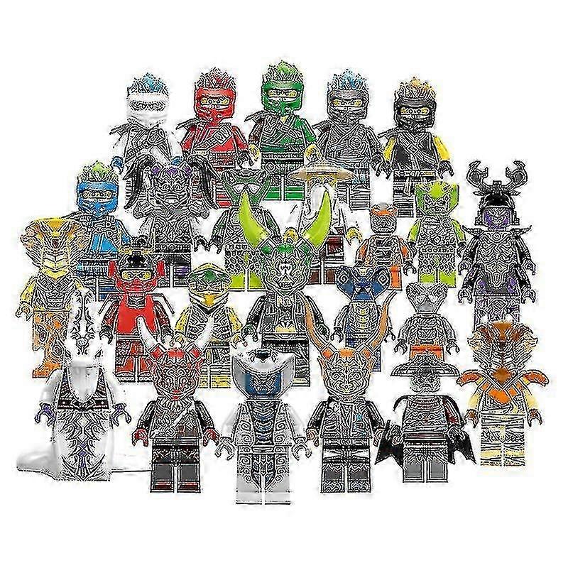 Set Of 24 Pcs Ninjago Mini Figures Kai Jay Sensei Wu Master Building Blocks Toys
