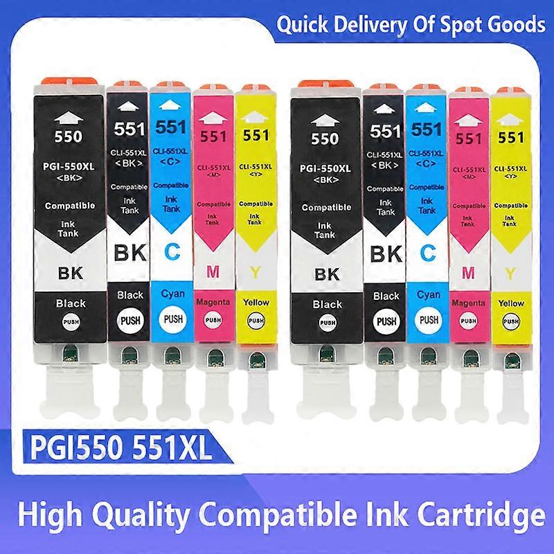 PGI-550 CLI-551 PGI550 CLI551 טונר דיו תואם עבור מדפסת Canon PIXMA MG6350 MG7150 IP8750