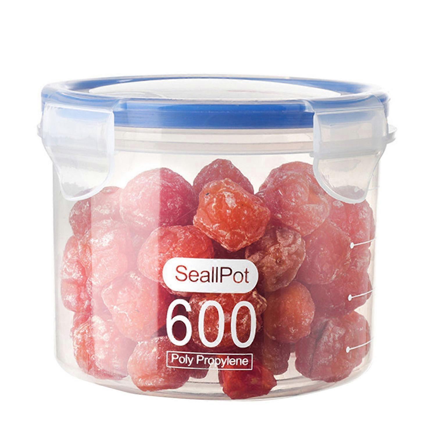 600/800/1000/1500ML Sealed Jar with Airtight Lid Large Capacity Clear Multifunctional Fruit Dry