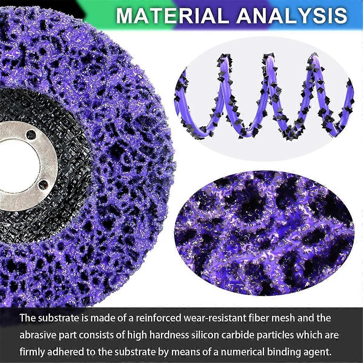 12 Pack 4 Kinds Paint Strip Discs 4x5/8inch Angle Grinder Stripper Wheels for Removing Paint Rust and Oxides of Metal