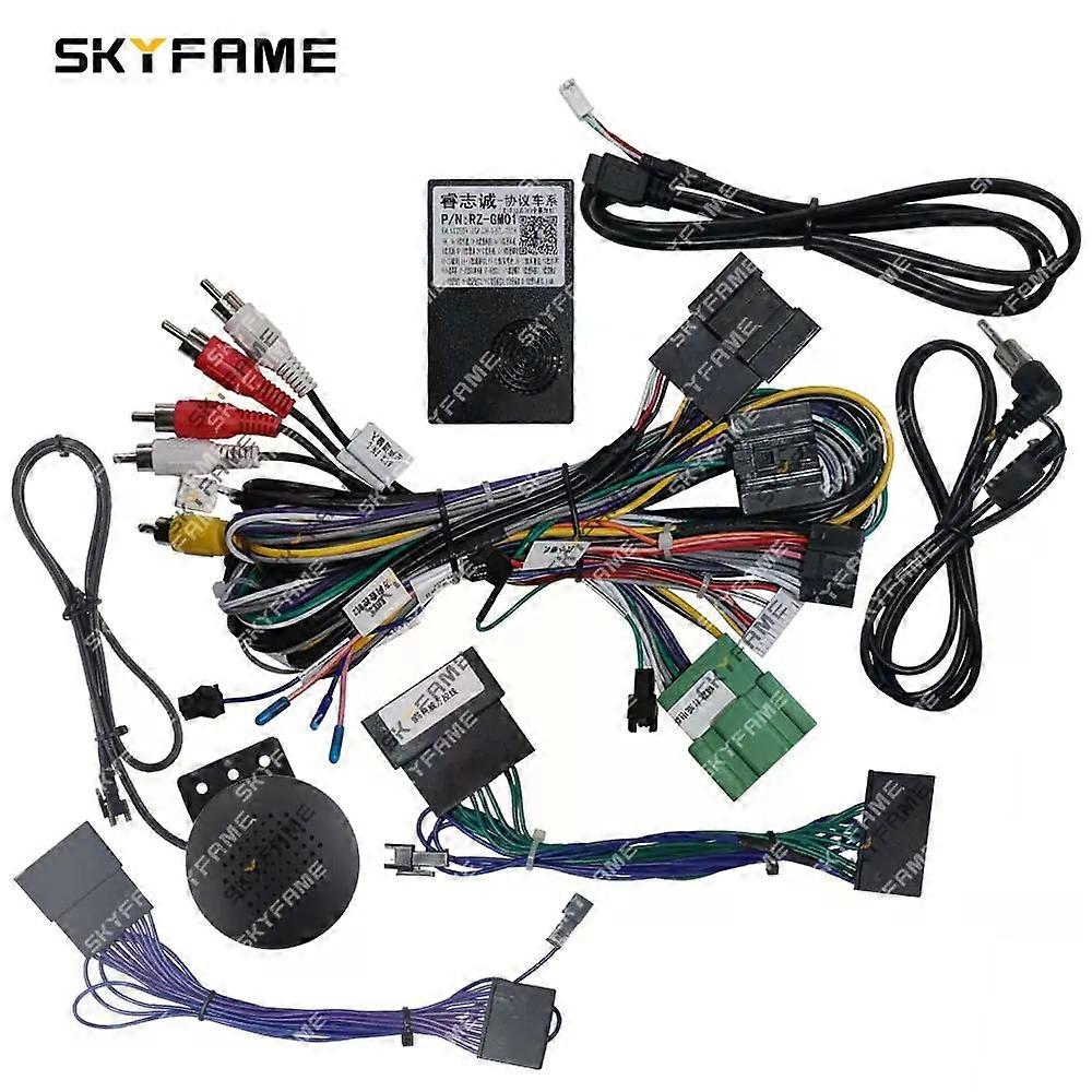 Applies to Car Wiring Harness Adapter Canbus Box Decoder Android Radio Power Cable For Buick Envision Regal RZ-GM01/G-RZ-GM61