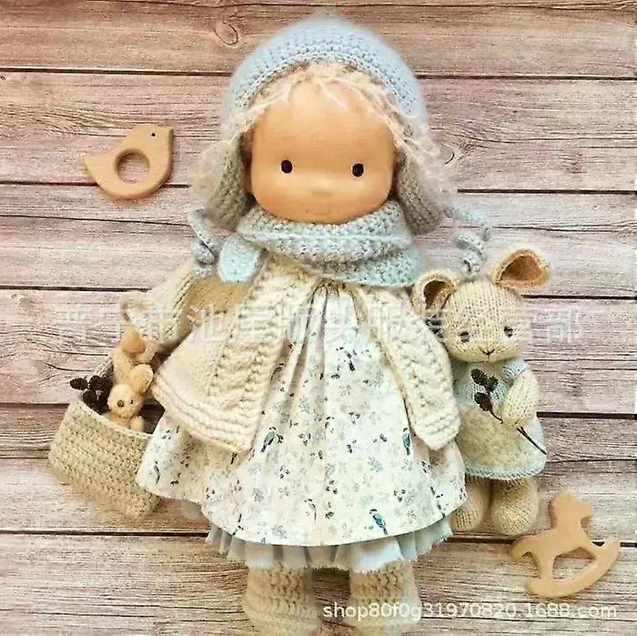 دمية والدورف الأصلية دمية المينا الفنان اليدوية Kawaii الأطفال هدية عيد الميلاد لعبة دمية مصنوعة يدويا محشوة ناعمة