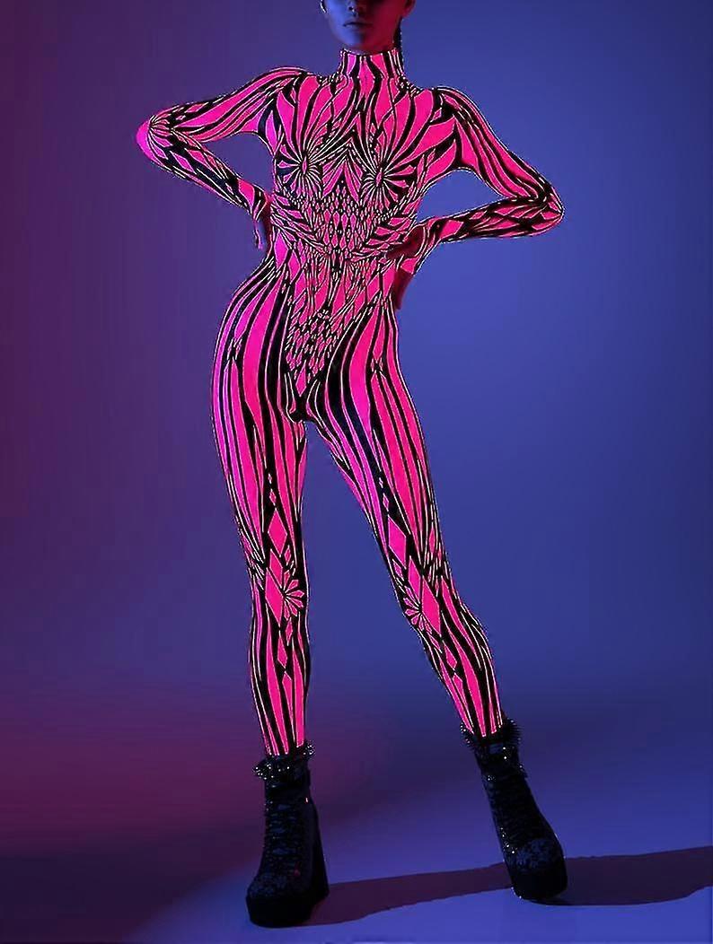 ネオンコスチューム、UVライトセットコスチューム、フェスティバルコスチューム、UVライトセットコスチューム、レイブダンサーコスチューム、-YKY416