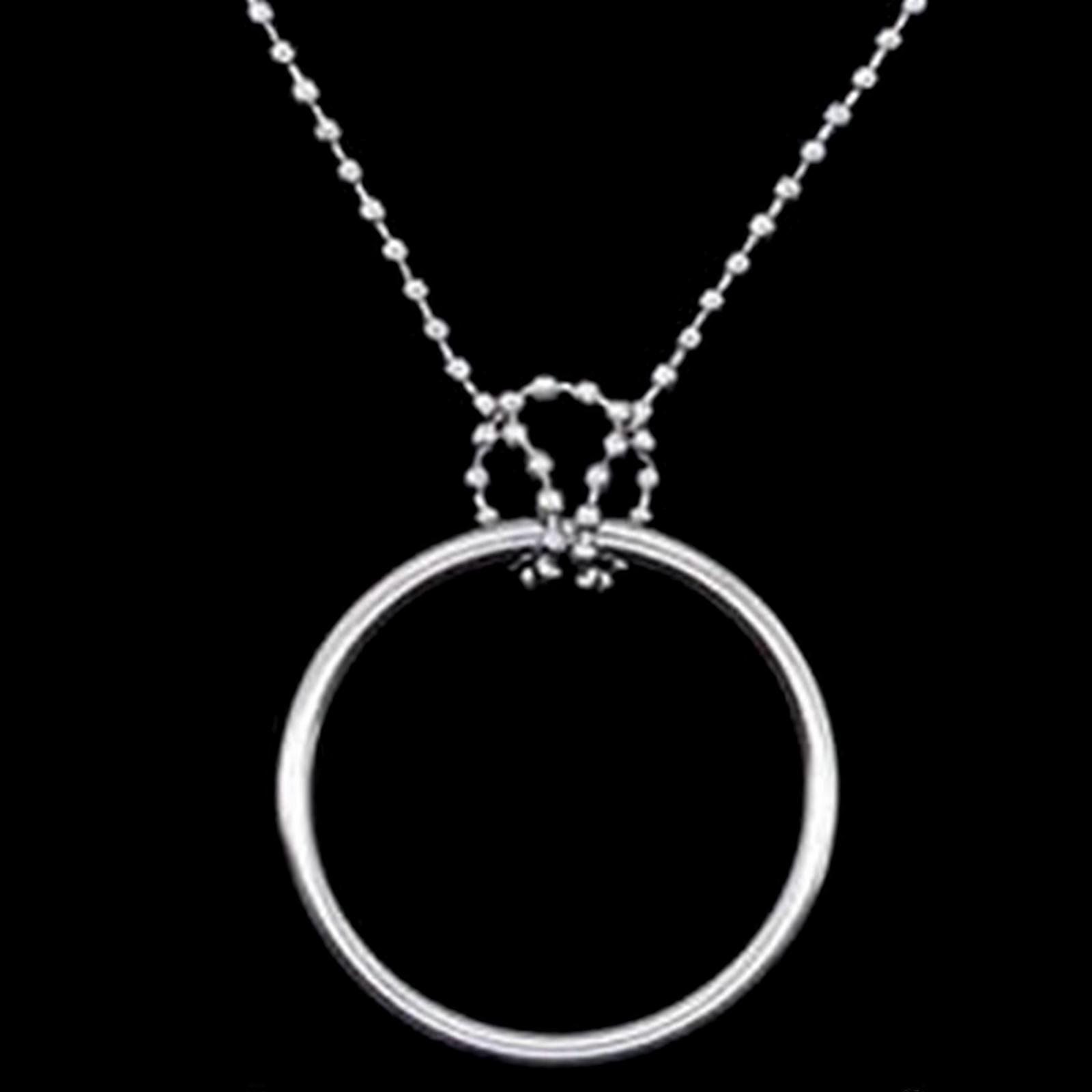 Magic Tricks Stage Close-up Magia Ring Vanishing Magie Ring Silver Easy to Use Easy To Learn Interactive Puzzle Toys Silver
