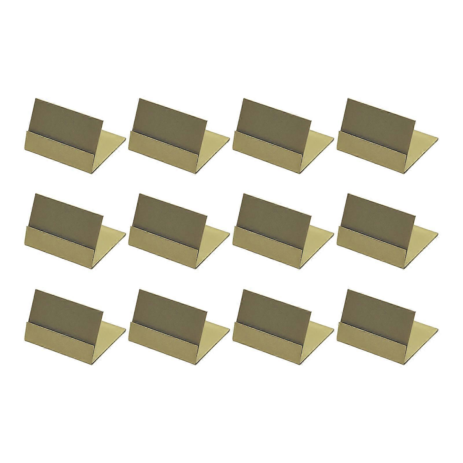 Pack Of 12 Place Card Stands Desktop Picture Holders Cellphone Display Rack Metal Restaurant Table Menu Holders