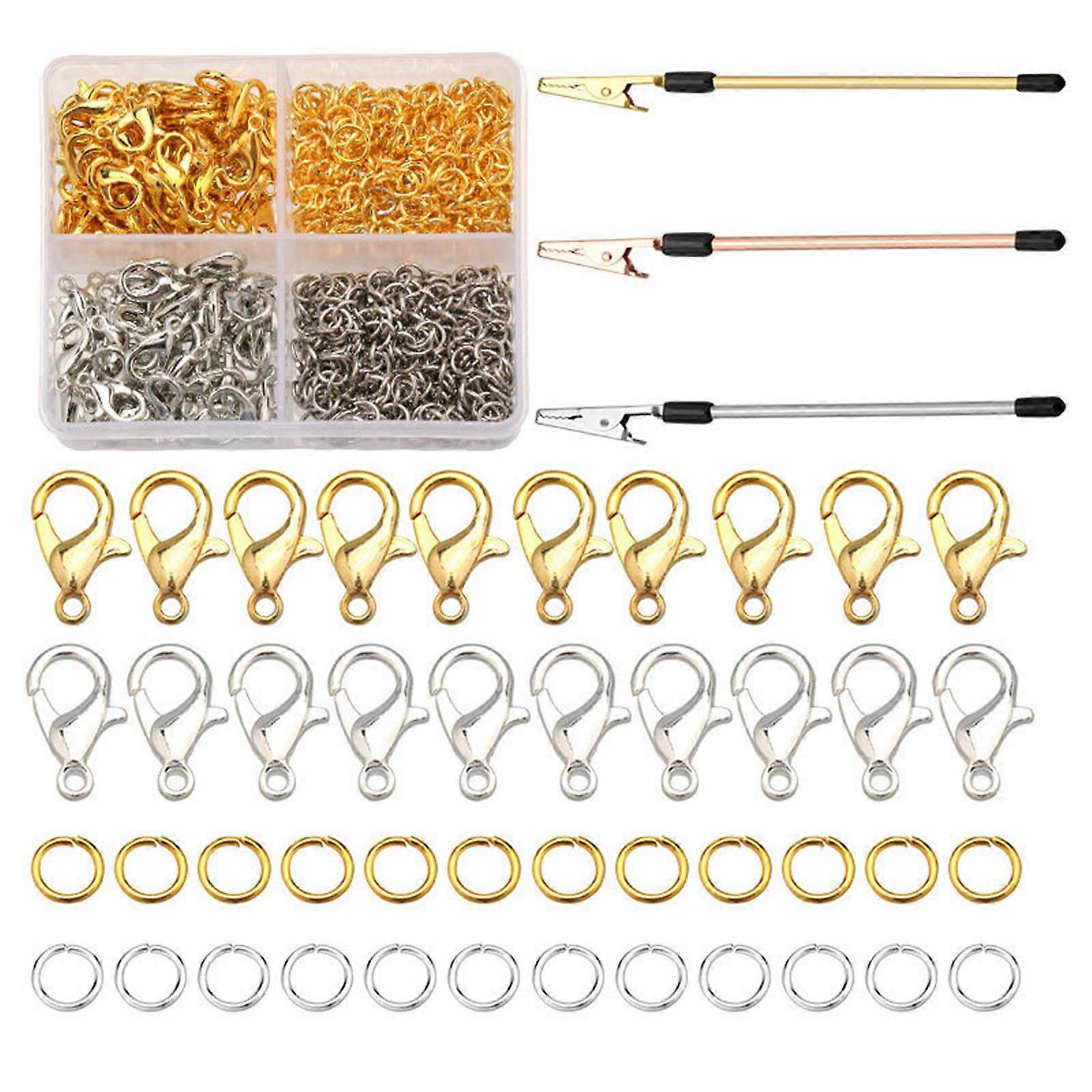 Keyring with Chain Lobster Claws Clasps And Jump Rings Set For Jewelry Making Lobster Claws Clasps And Jump Rings Set