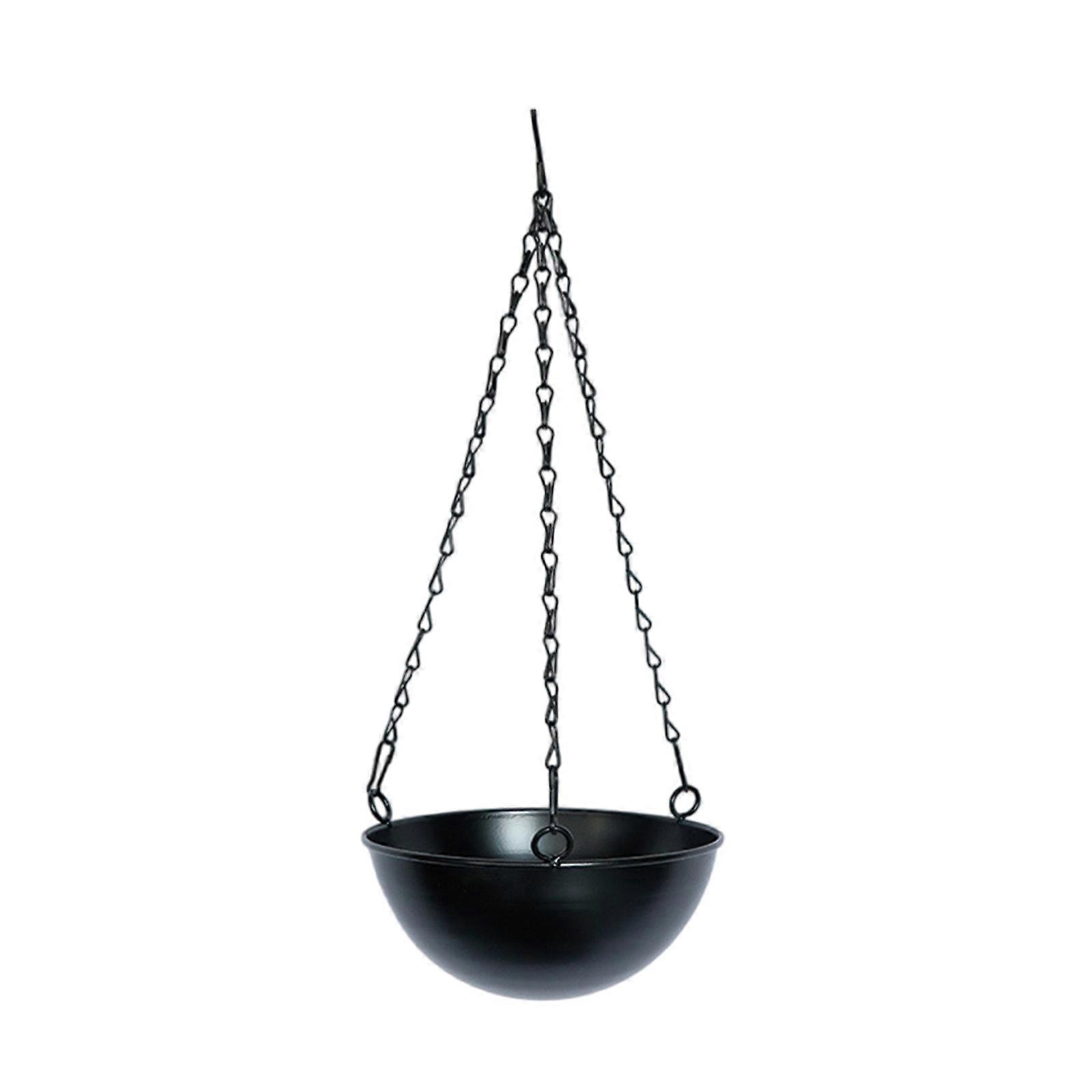 Elegant Plant Hanging Baskets Containers Flower Pots With Drainage Holes and Chain, Suitable For Indoor & Outdoor Spaces