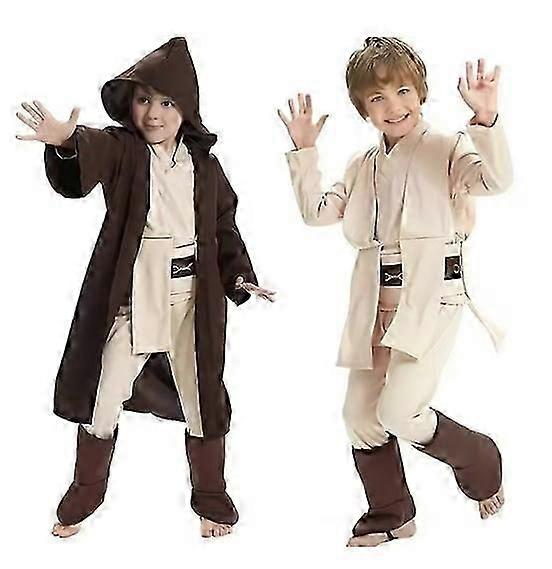 Children Jedi Knight Cosplay Costume Obi Wan Kenobi Uniform Suit