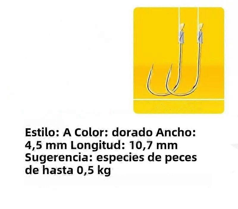 20 Double Manual Fishing Hook With 10 Pairs Fine Fishing Line Fishing Tools For Bait Origin China Material Steel Alloy