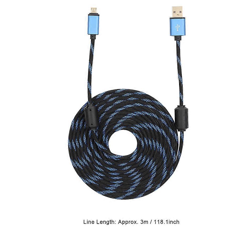 Heavy Duty 3m USB Charging Cable For PS4/Xbox ONE Controller Fast Charging Accessory