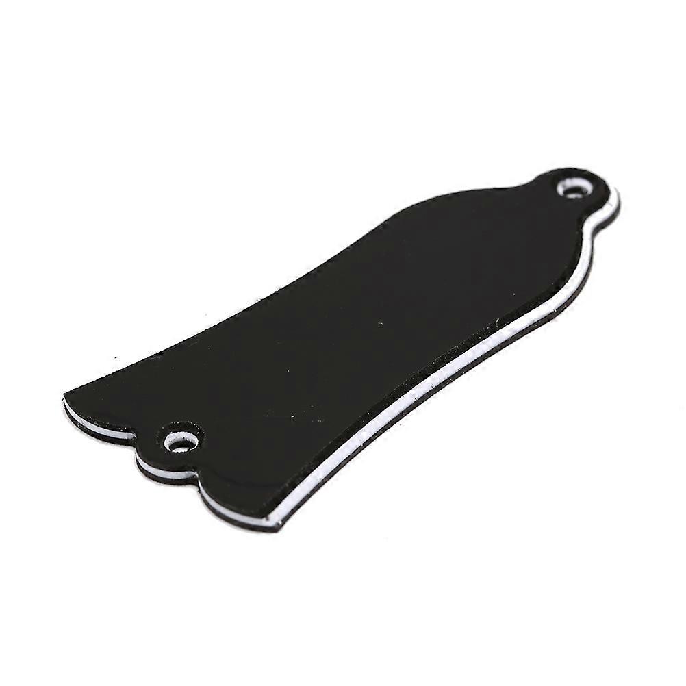 2 Holes Black Bell Shape PVC Neck Cover Rewinding Record For Guitar