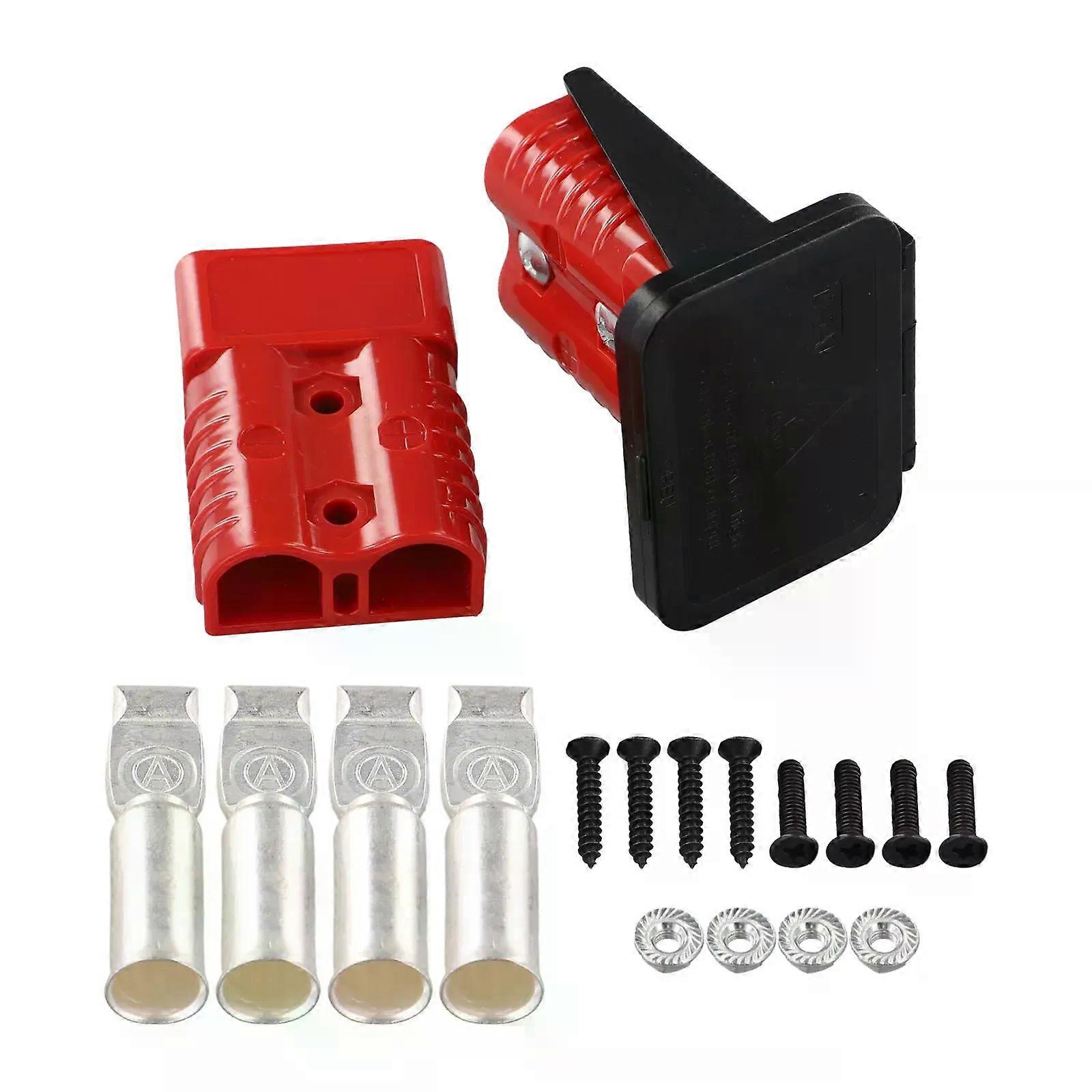2Pc 175A Connector For Anderson Style Plug Connectors Terminal DC Power Solar Caravan Motorcycle Socket Battery Charging Adapter