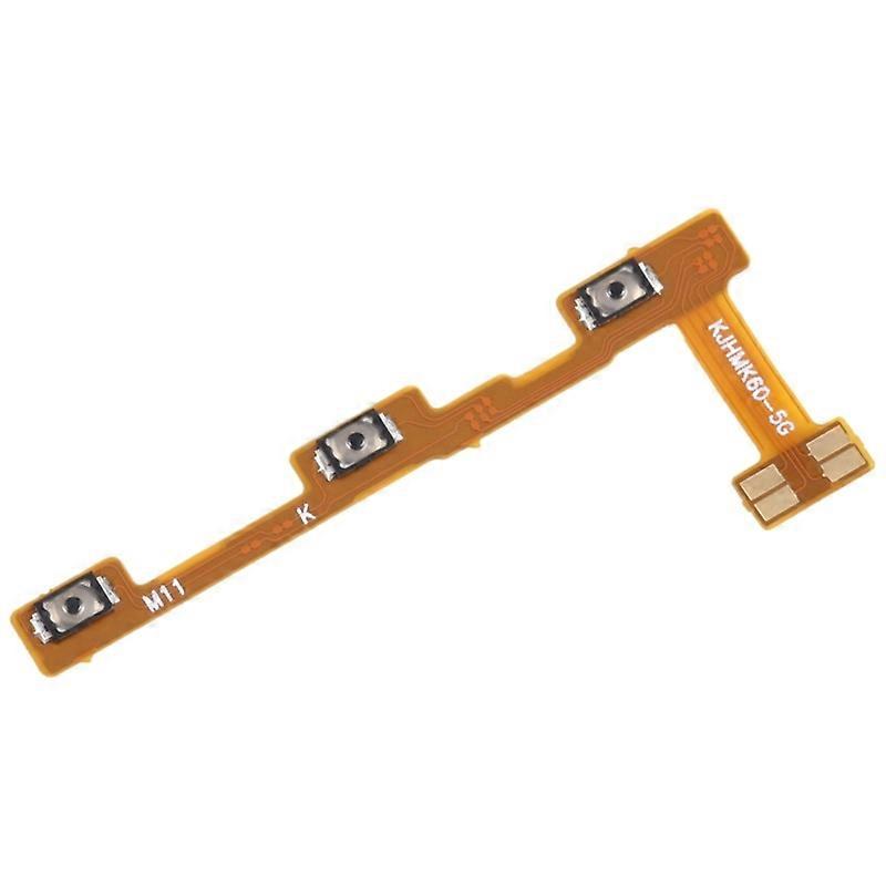 For Xiaomi Redmi K60 5G Power On/Off and Volume Flex Cable Replacement Part (without Logo)
