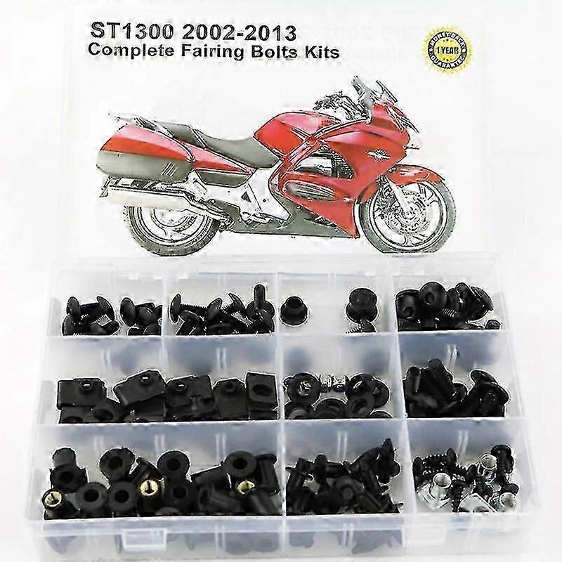 TIB κατάλληλο για τη HONDA ST1300 2002-2013 μοτοσικλέτα πλήρης πλήρης φέρινγκ μπουλόνια εξάρτηση που καλύπτει βίδες παξιμάδια φέρινγκ κλιπ Boris