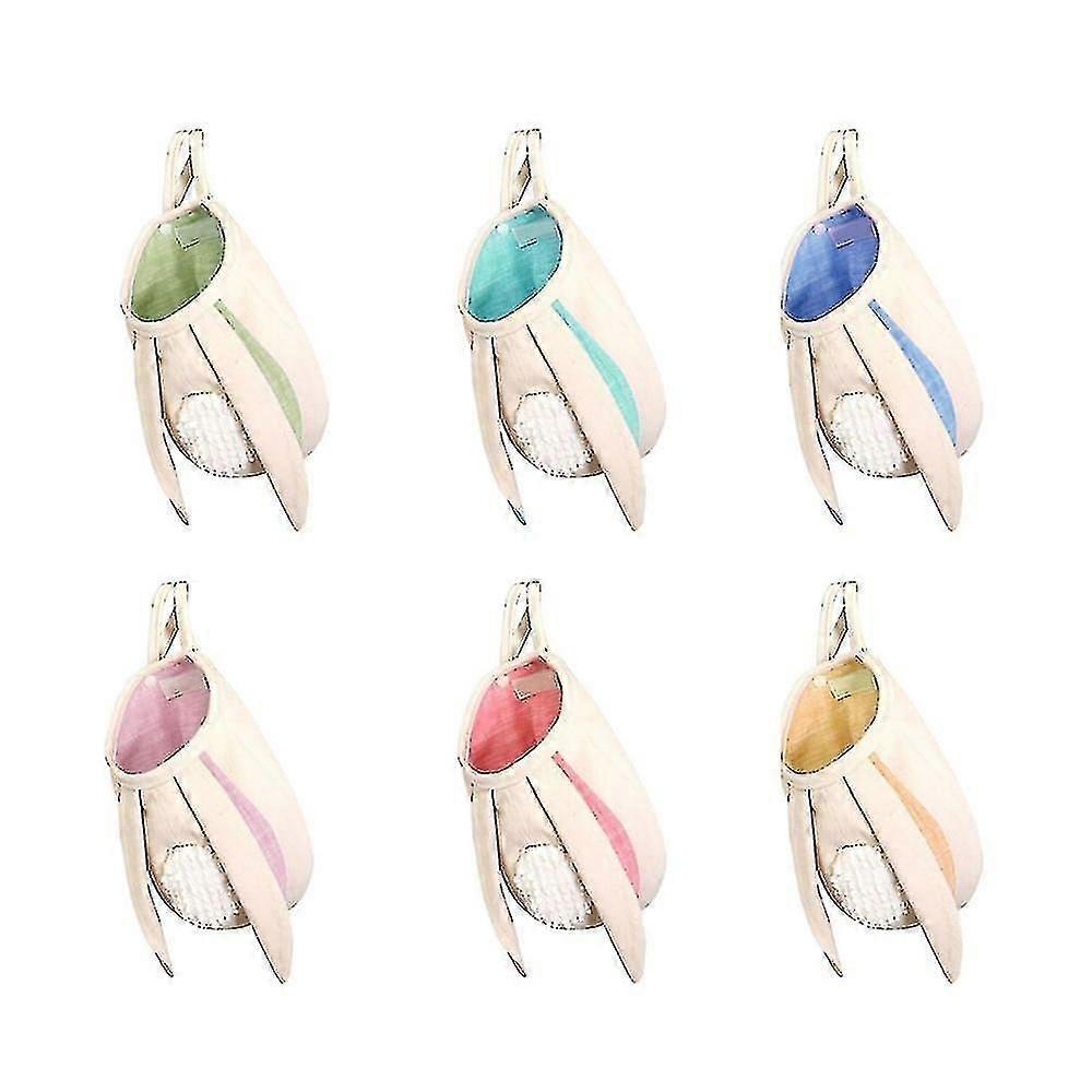 Easter Ears Basket Rabbit Ear Storage Bag Easter Gift Hanging Handbag Cloth