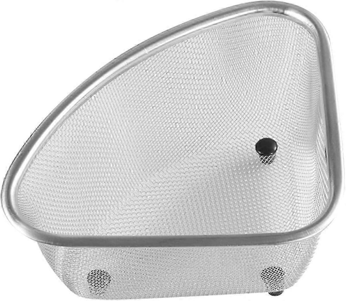 Triangle Sink Rack, Triangular Drainage Shelf Sink Drain Baskets, Stainless Steel Sink Sink Drying Rack for Storage and Washing Dishes/Fruits/Vegetabl