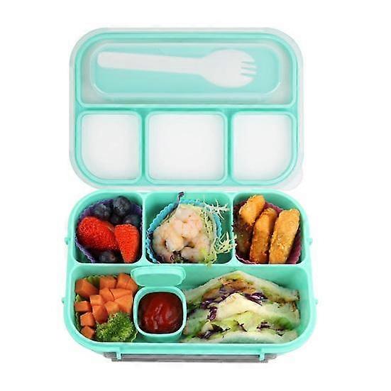 Bento Lunch Box for Kids Adults BPA-Free Food Containers with Compartments Sauce Box Leakproof Portable Meal Prep Container for School Office