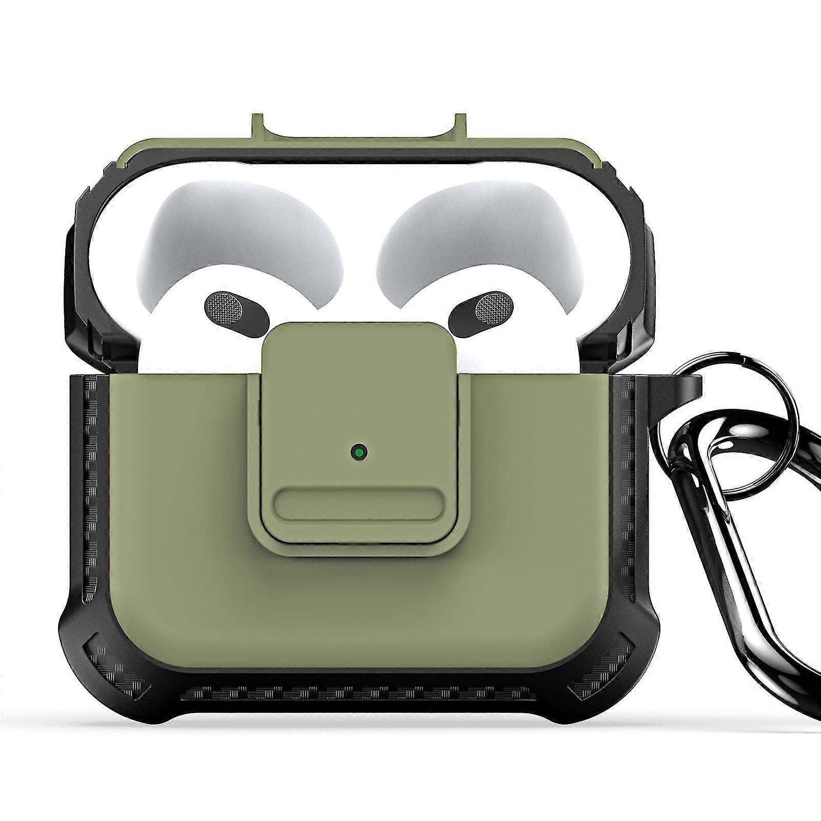 DUX DUCIS PECG Series compatible Apple AirPods 3 Protective Carrying Case Earbuds Cover with Keychain