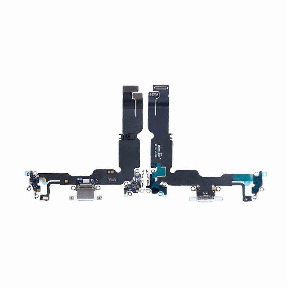 For iPhone 15 Plus Dock Connector Charging Port Flex Cable Replacement (Without Logo)-Blue