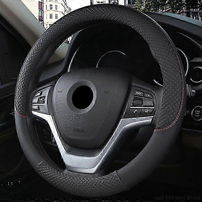 Universal Auto Lenkrad Abdeckung Rutschfest Auto Lenkrad Abdeckung Leder Schutz Abdeckung