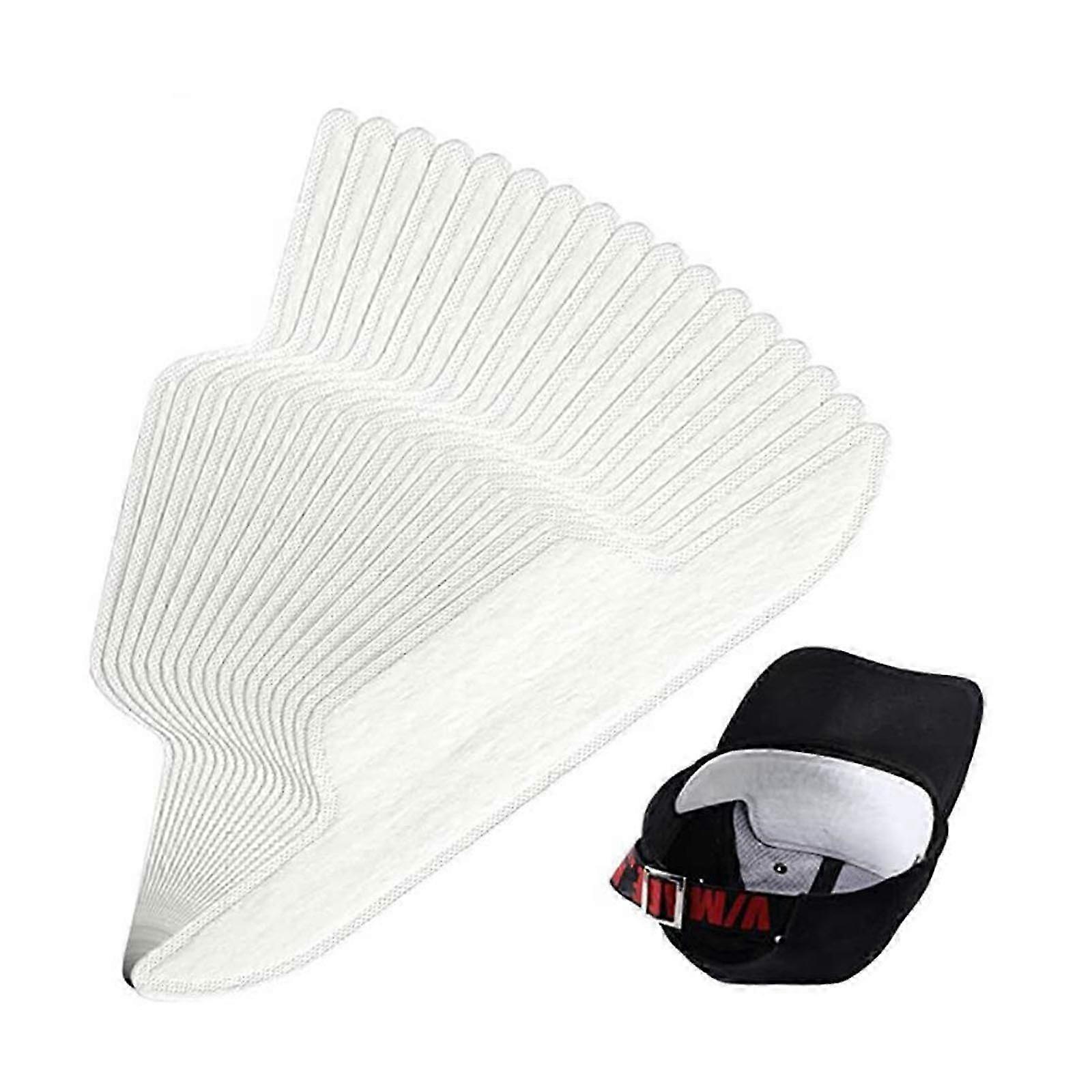 100Pcs Absorbent Sweat Golf Hat Liner Strips Pads Baseball Flat Sun Hat