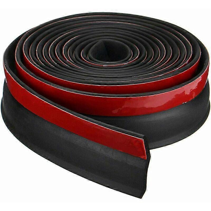Universal Garage Door Bottom Threshold Rubber Seal Strip DIY Weather Stripping Replacement Flood Barrier for Garage Doors Insulation Length 2.5m Thick