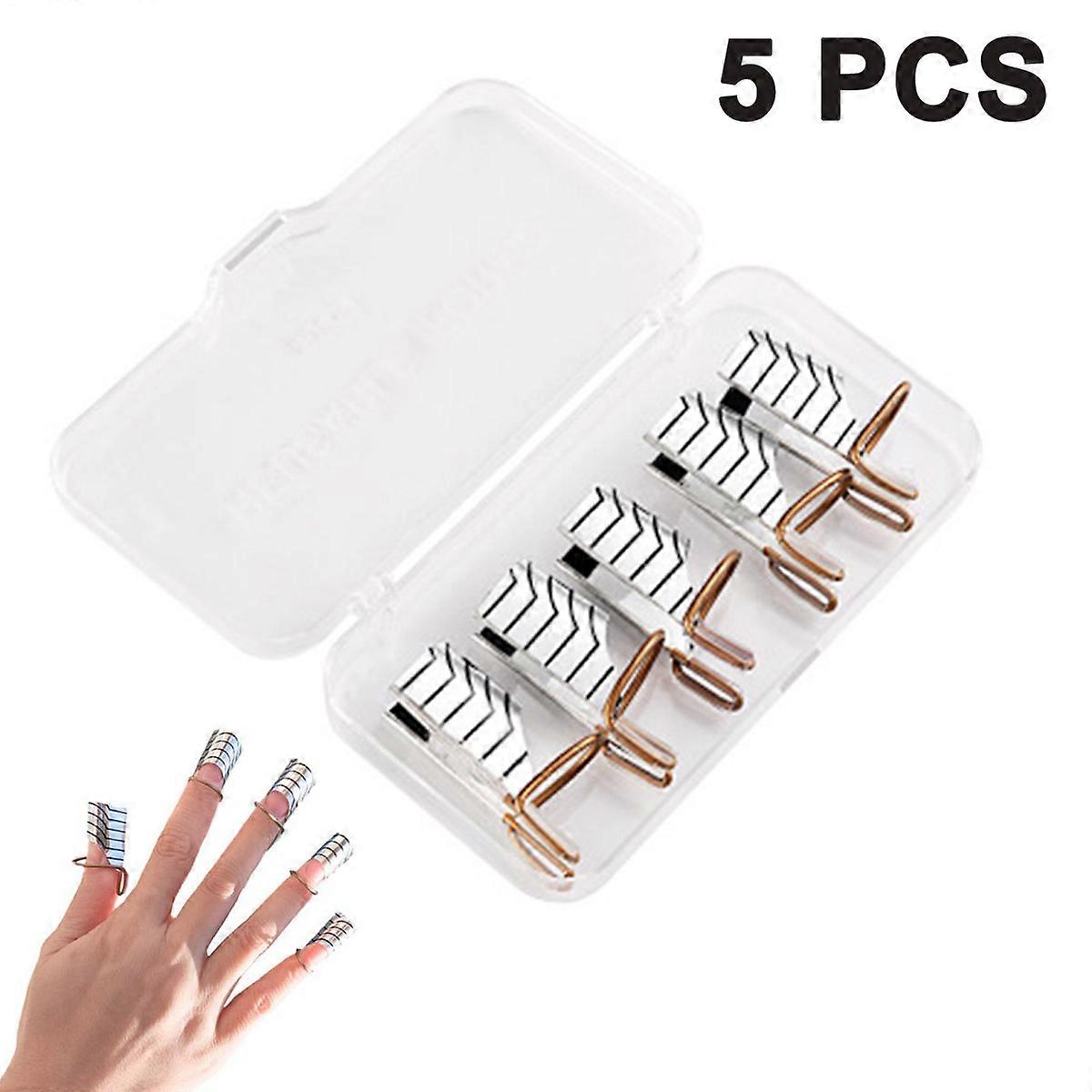 Non-Stick Nail Forms, Reusable And Portable: For Salon Or Diy, Accurate Nail Guide: Clear Markings, Flexible Application: Fits Most Nails, Bendable