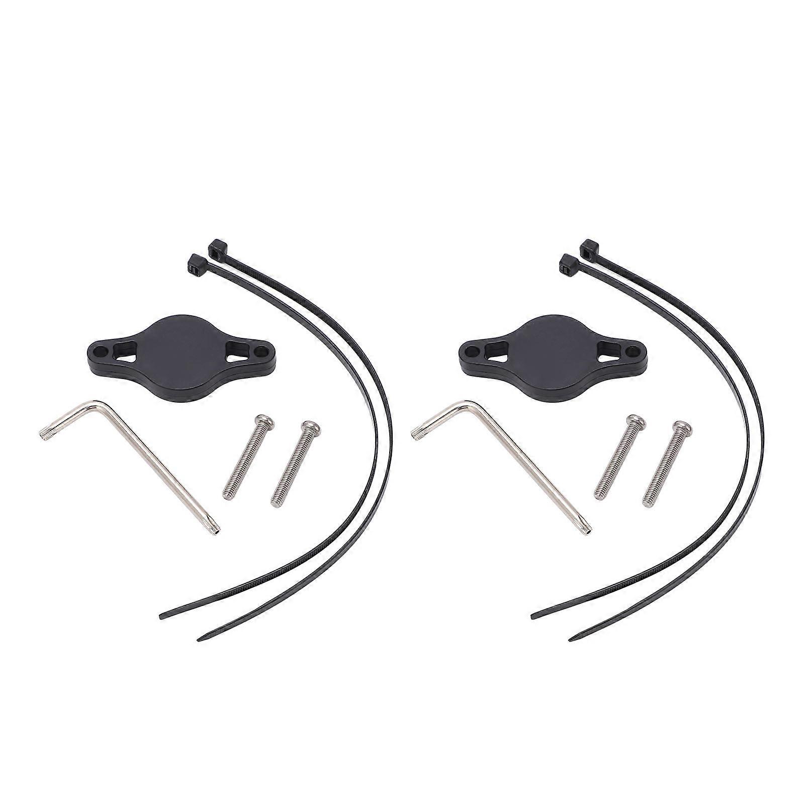2pcs Bicycle Locator Mount Bracket Black ABS Compact Protective Cover With Screws for IOS Locator