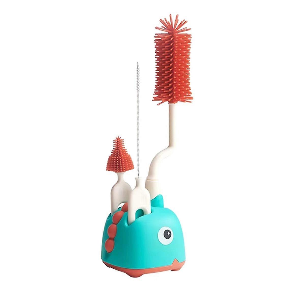 Silicone Bottle Brush Cleaning Brush Special Draining Rack A