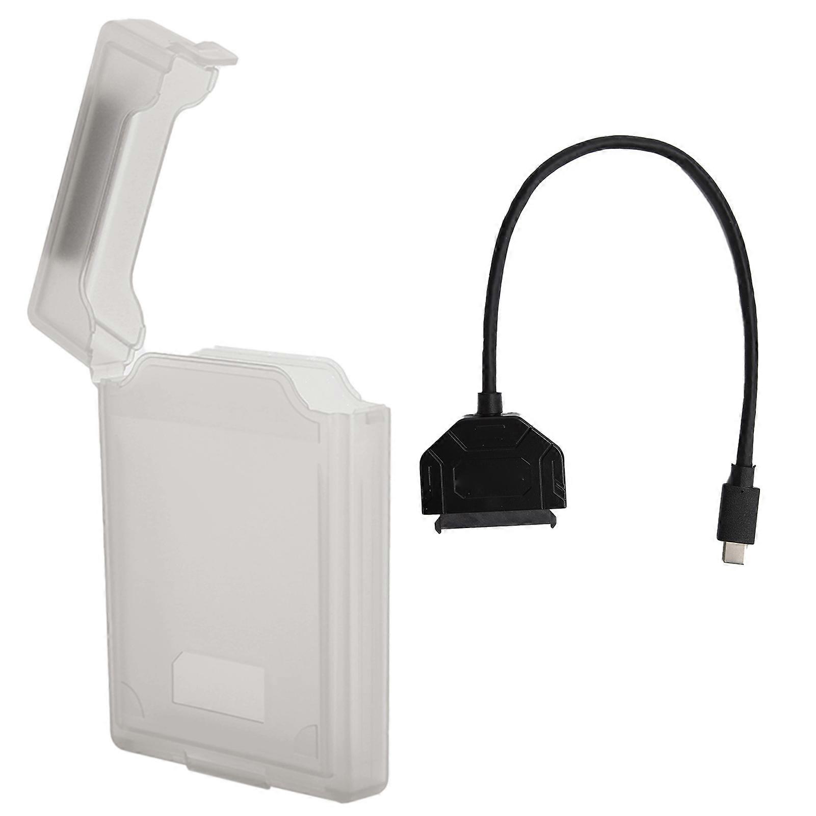 Hard Drive Adapter Protection Box Kit for SATA Type C USB3.0 2.5in HDD/SDD Notebook Accessory