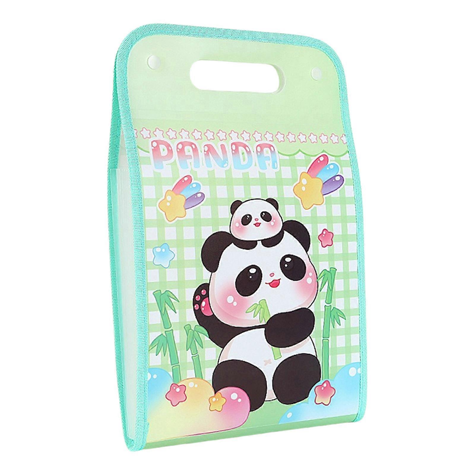 Expandable File Folder 13 Pocket Expanding Document Organizers File Filing Folder Bag Holds 100 Sheet for Office School Green