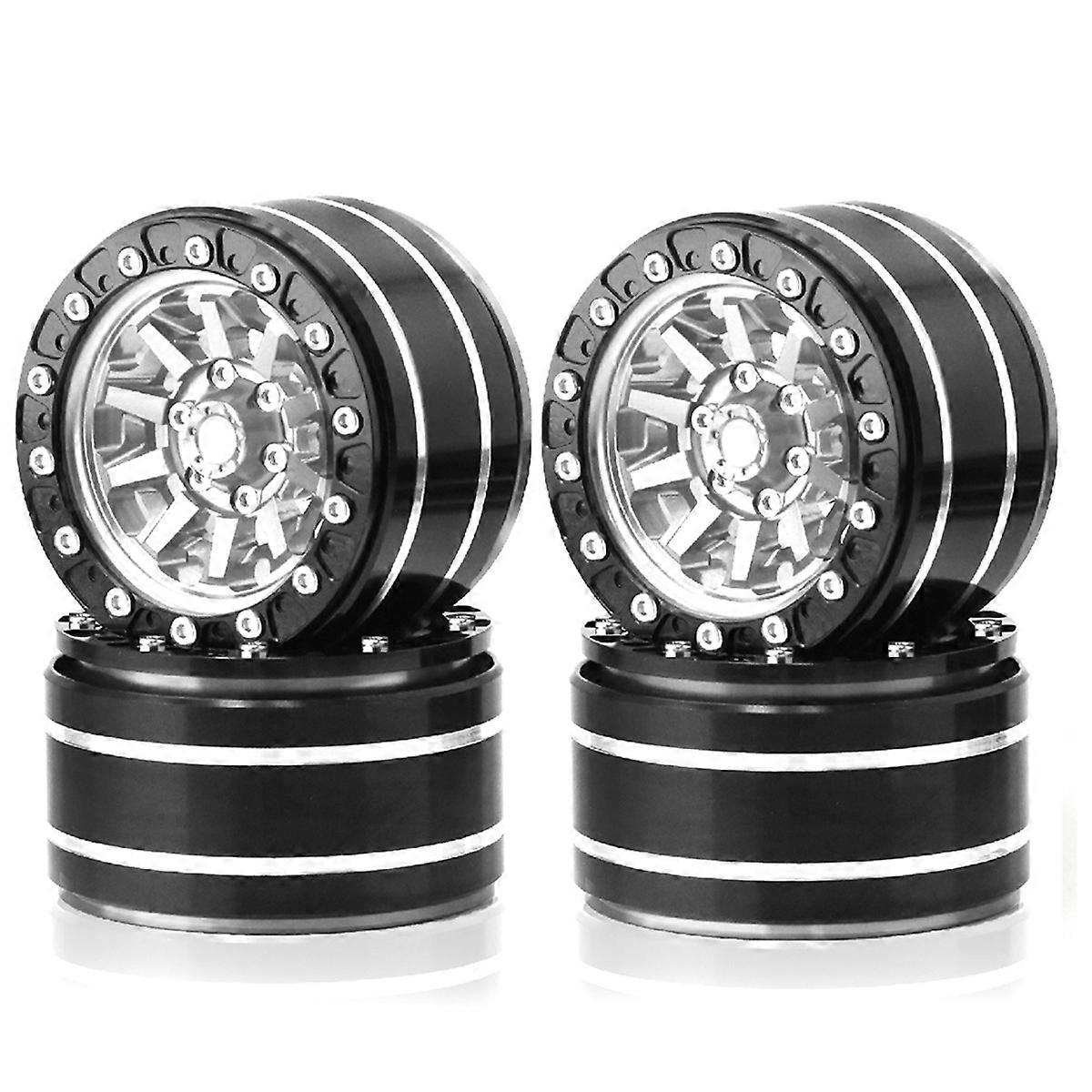 Metal 1.9Inch Beadlock Wheel Rim Outer Diameter 55mm,Silver