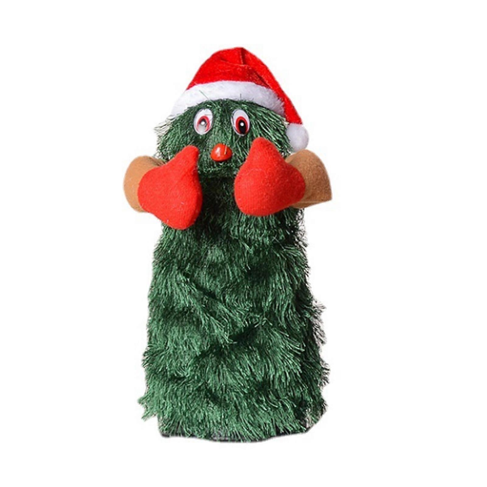 Singing Dancing Xmas Tree Cute Interesting Rotating Electric Plush Xmas Tree Toy for Holiday S