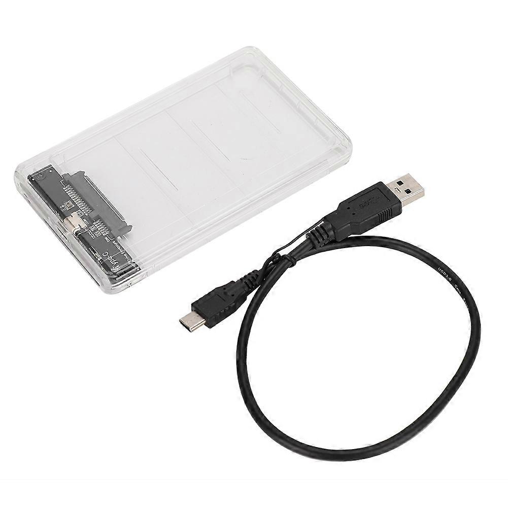 USB3.1 External Hard Drive 2.5inch SATA Transparent Hard Disk Box HDD Enclosure