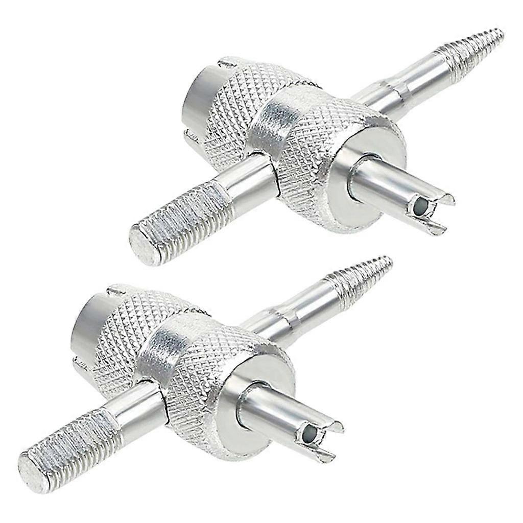 2 Pack 4-Way Valves Tool Tire Valves Tools 4 Way Valves Core Tool Repair Tool