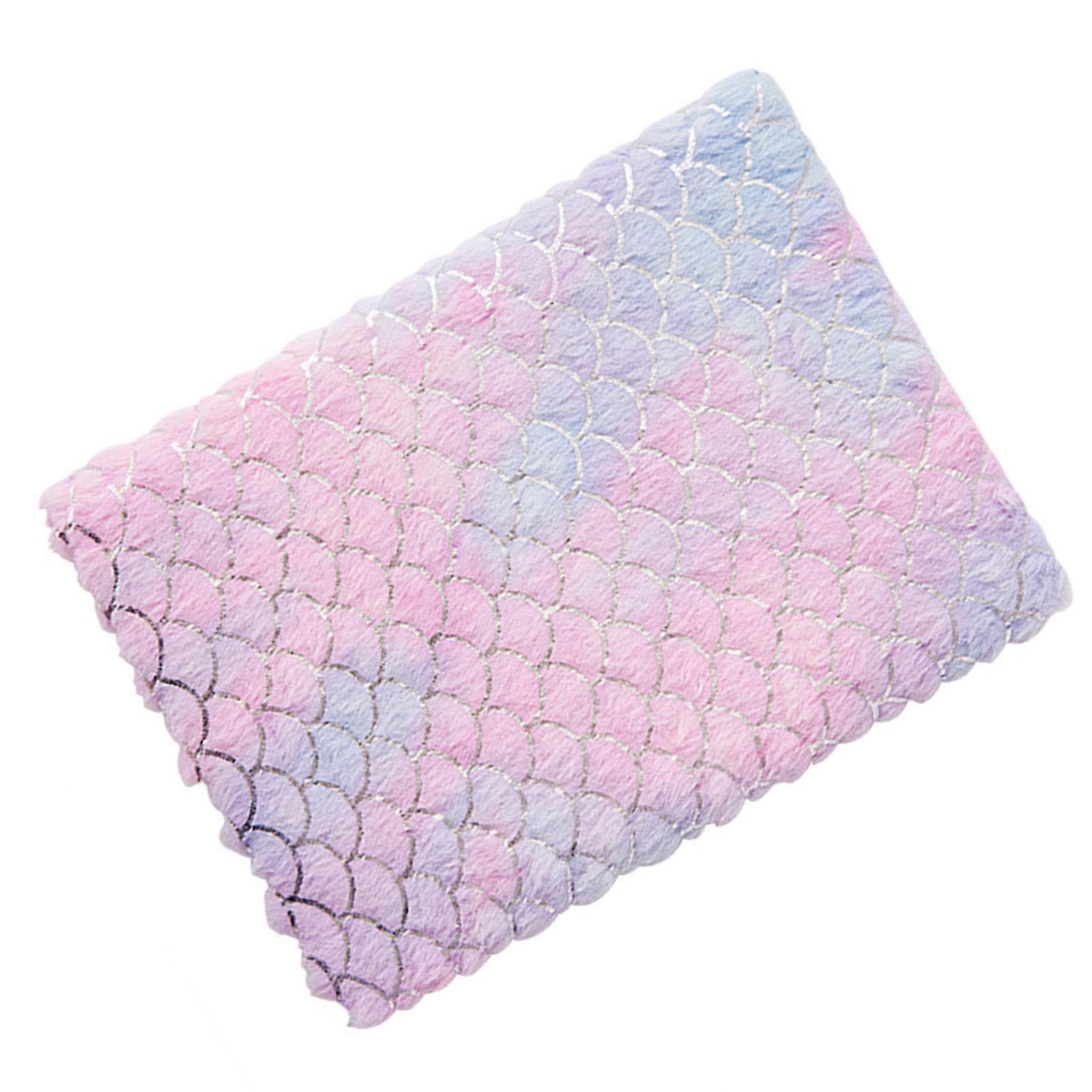 Plush Diary Gradient Color 80 Pages Multi Purpose Journal Notebook for Students Fish Scale