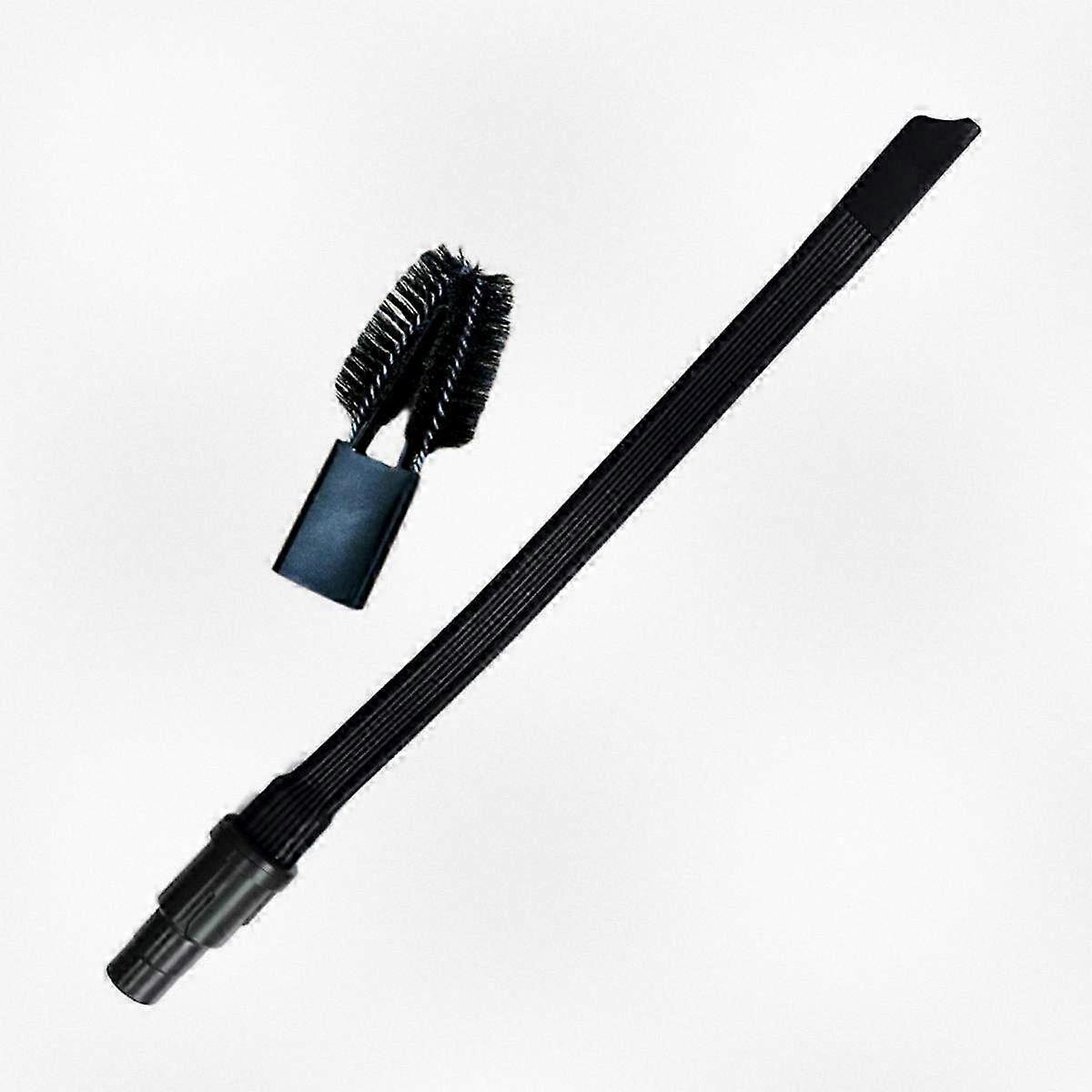 Vacuum Crevice Tool Kit with Flat and V-Shaped Brushes for Dryer Vent Cleaning