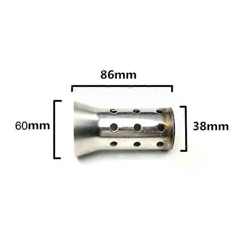 51mm 60mm Inlet Motorcycle Exhaust Muffler Adjustable DB Killer Silencer Noise Sound Eliminator