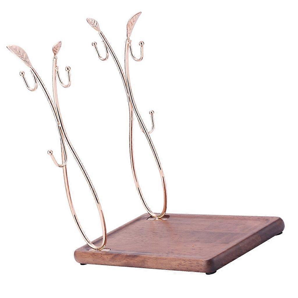 Space Efficient Mug Stand with 6 Hook Modern Kitchen and Living Room Cup Rack