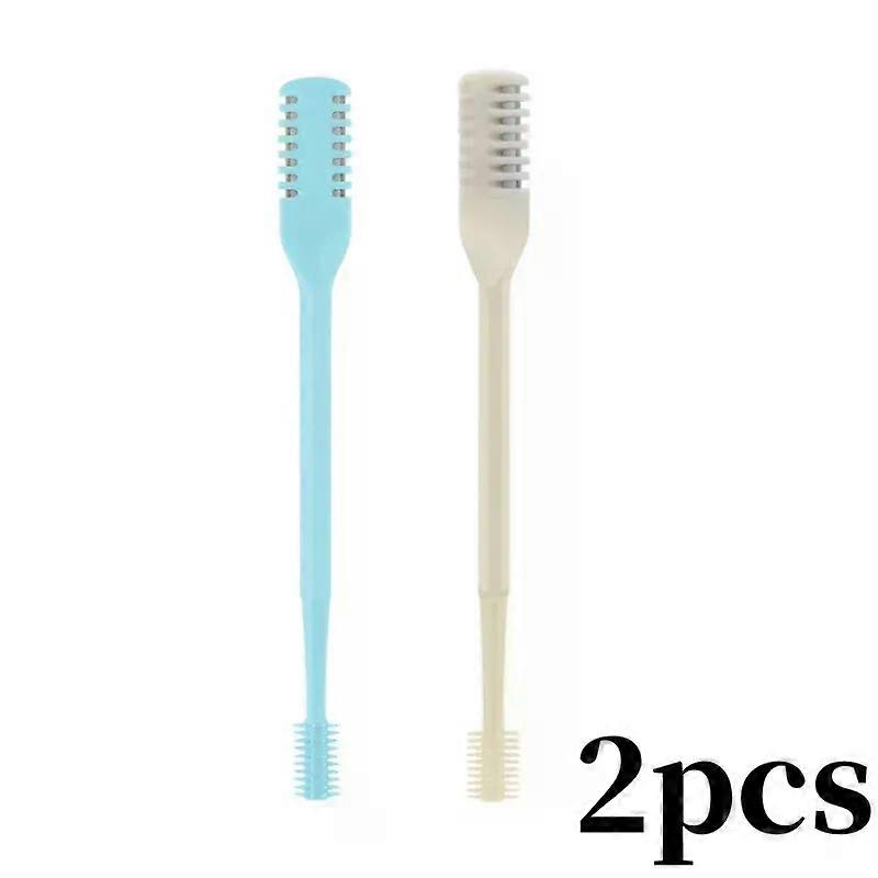 1set Double-sided Nose Hair Scraper 360 Degree Rotating Manual Nostril Cleaning Brush Plastic Washable Safe Nose Hair Trimmer