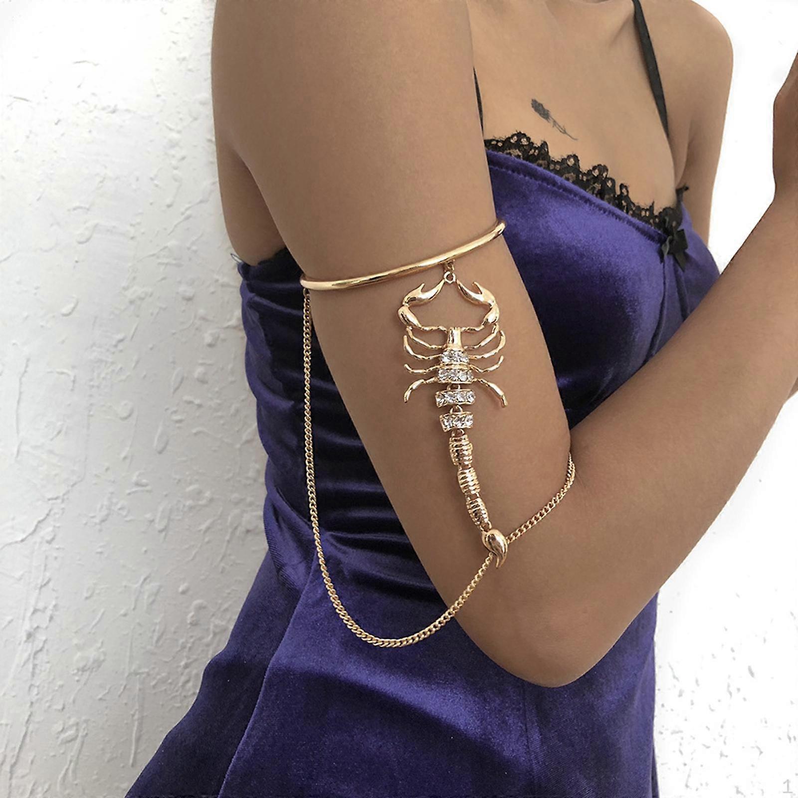 Scorpion Arm Bracelet Alloy Beach Chain Armband Upper Bangle Costume Armlet Gift