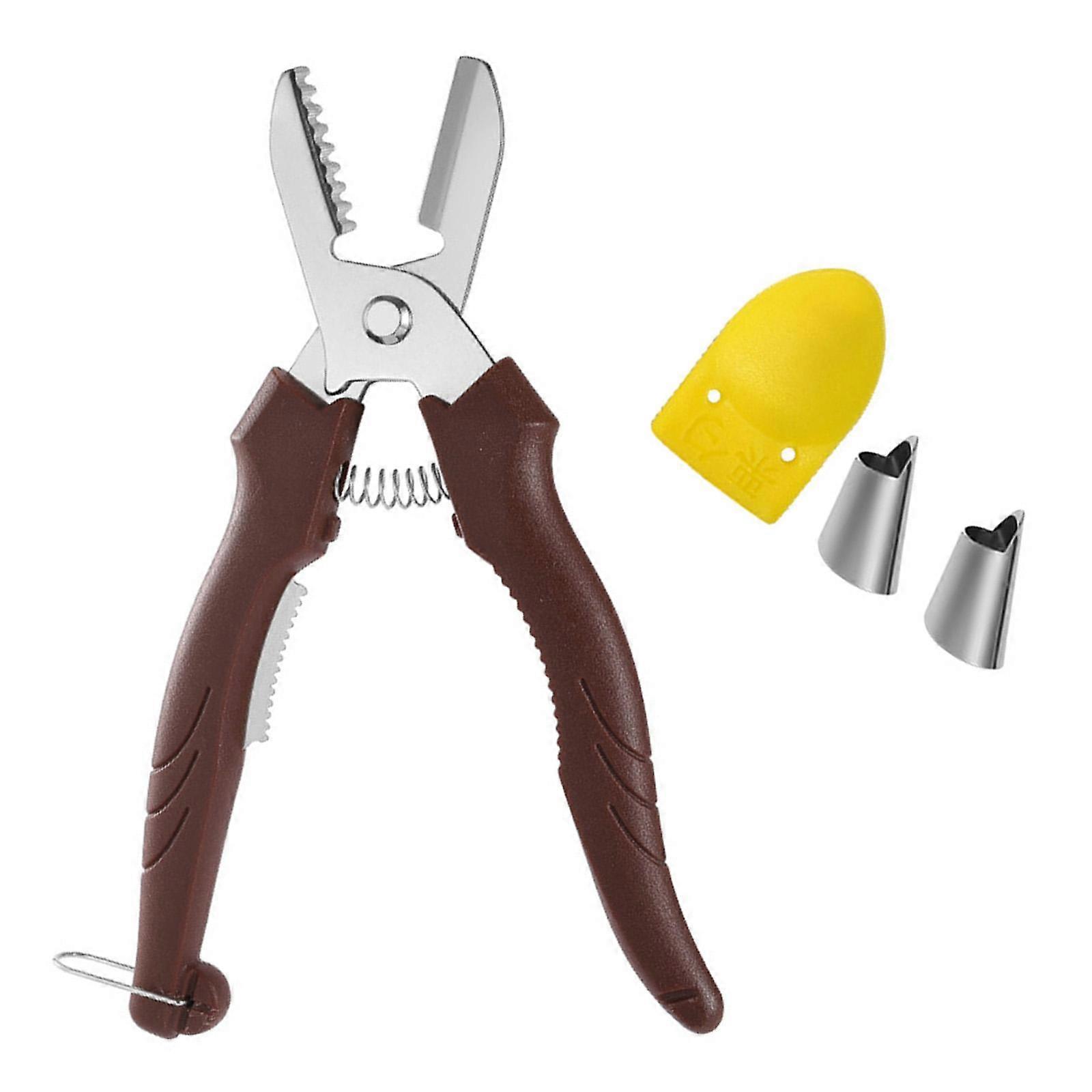 Functional Stainless Steel Chestnut Cracker Tool With Dual Function Peeling and Shelling for Kitchen Efficiency